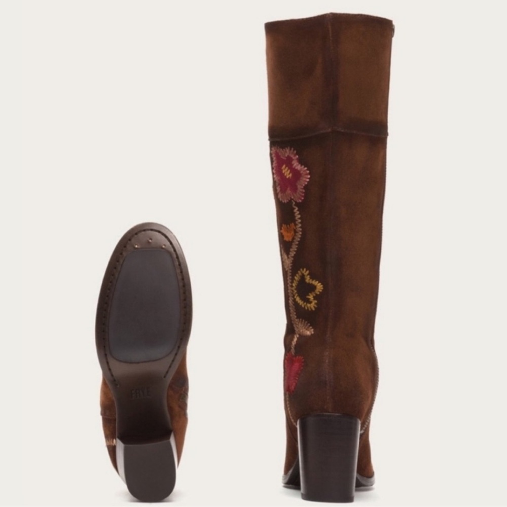 Frye nova flower suede boots - Picture 4 of 9